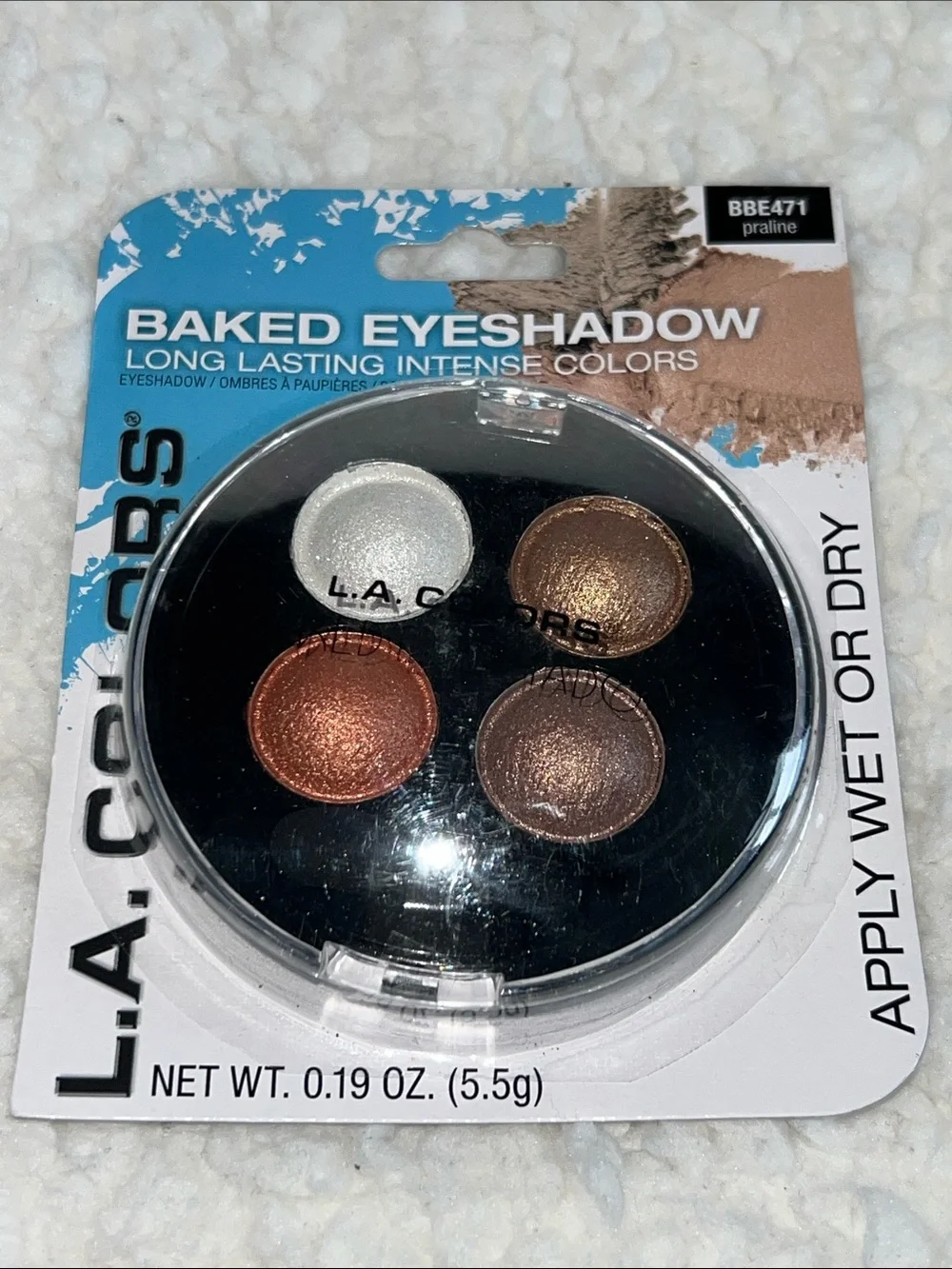 Baked Eyeshadow - Grey, Copper, Bronze, Silver, Black, & Champagne La Colors